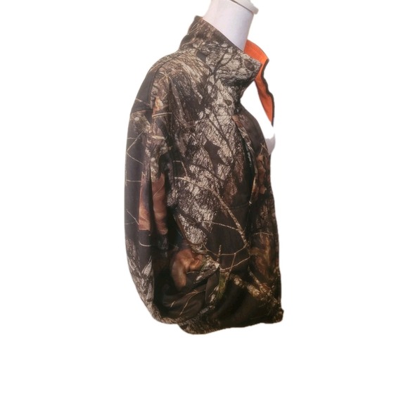 Red Head Realtree Jacket Mens Medium Brown Orange Camo Reversible Full Zip - Picture 7 of 10